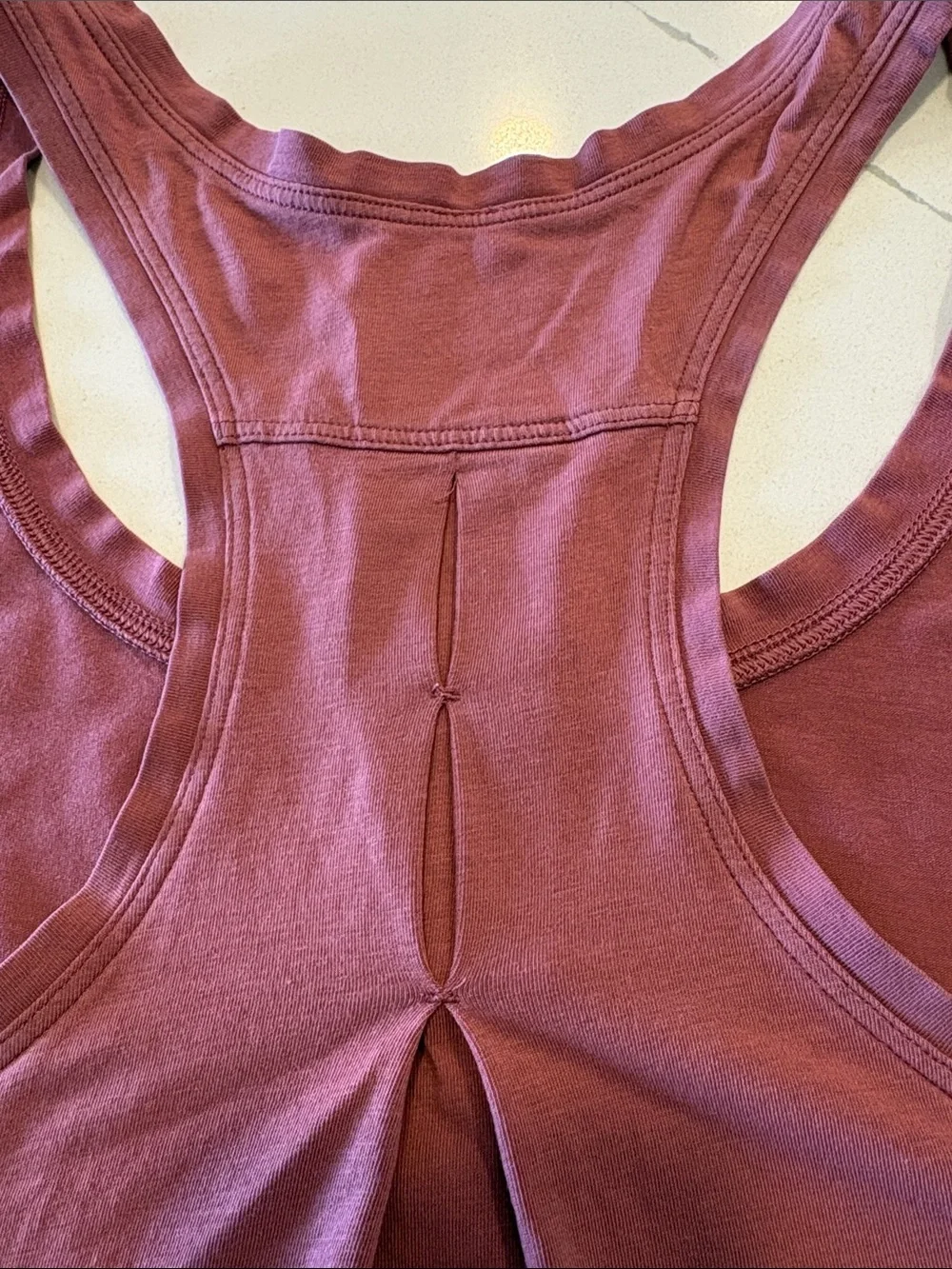 Lululemon Love Tank Pleated ~ 8 ~ Misty Merlot